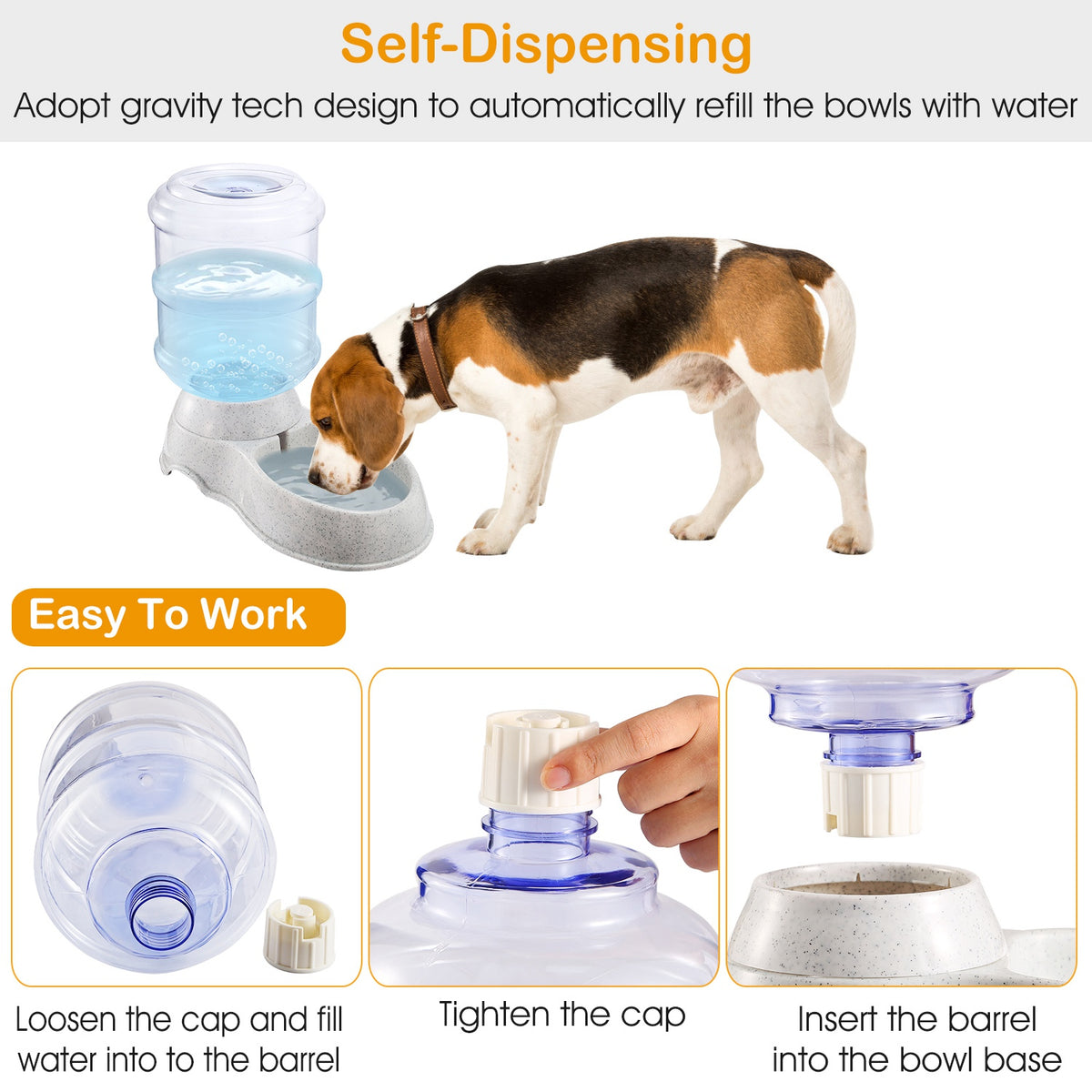 3.5 L Gravity Pet Water Dispenser – product image 5