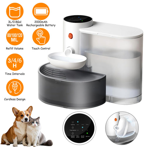 3 L Cordless Rechargeable Pet Water Fountain