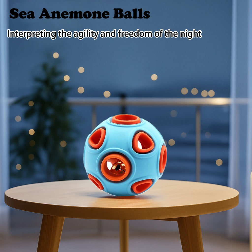 Rubber Dog Play Balls with Bell Sound – 2 Pack – product image 2