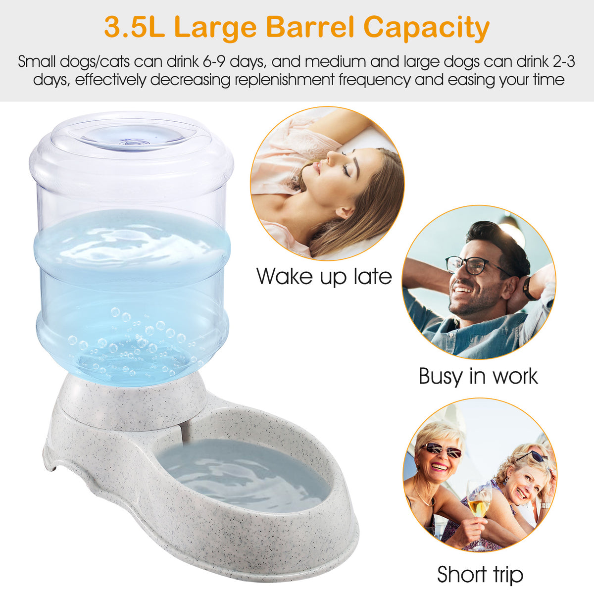 3.5 L Gravity Pet Water Dispenser – product image 2