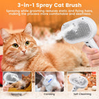 3-in-1 Pet Mist Grooming Brush – product image 9