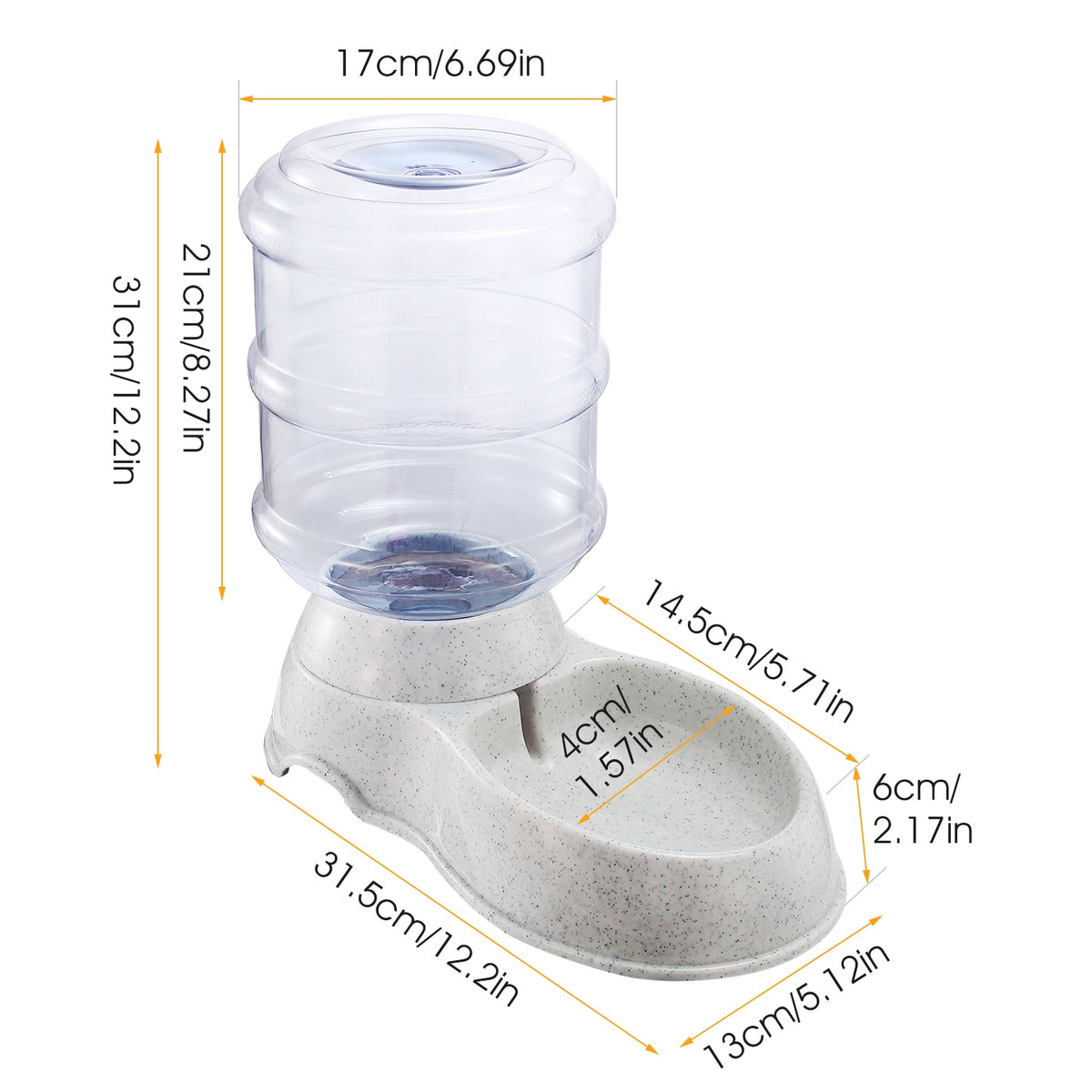 3.5 L Gravity Pet Water Dispenser – product image 4