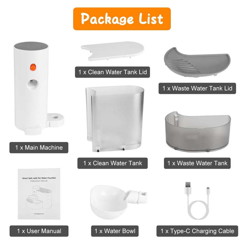 3 L Cordless Rechargeable Pet Water Fountain – product image 9